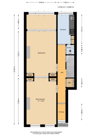 Floorplan - Beukelsdijk 146A, 3022 DM Rotterdam